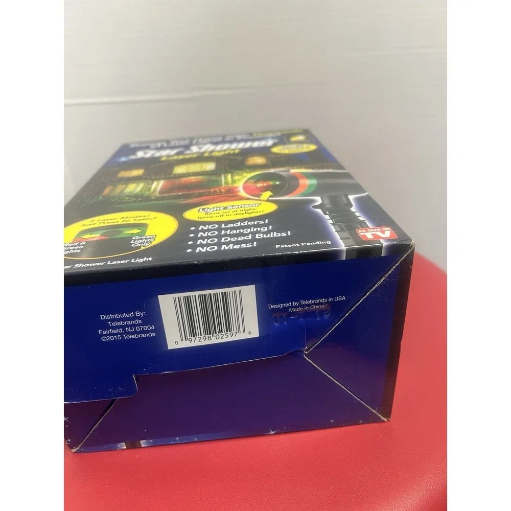Star Shower Laser Light Projector Red And Green Twinkle Lights W/ Box‎ Outdoor